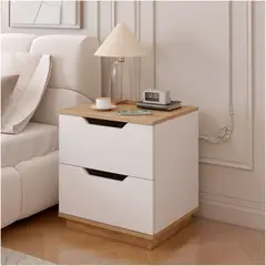 HOMER DESIGN - Velador 2 Niveles Con 2 Cajones 40*34*48