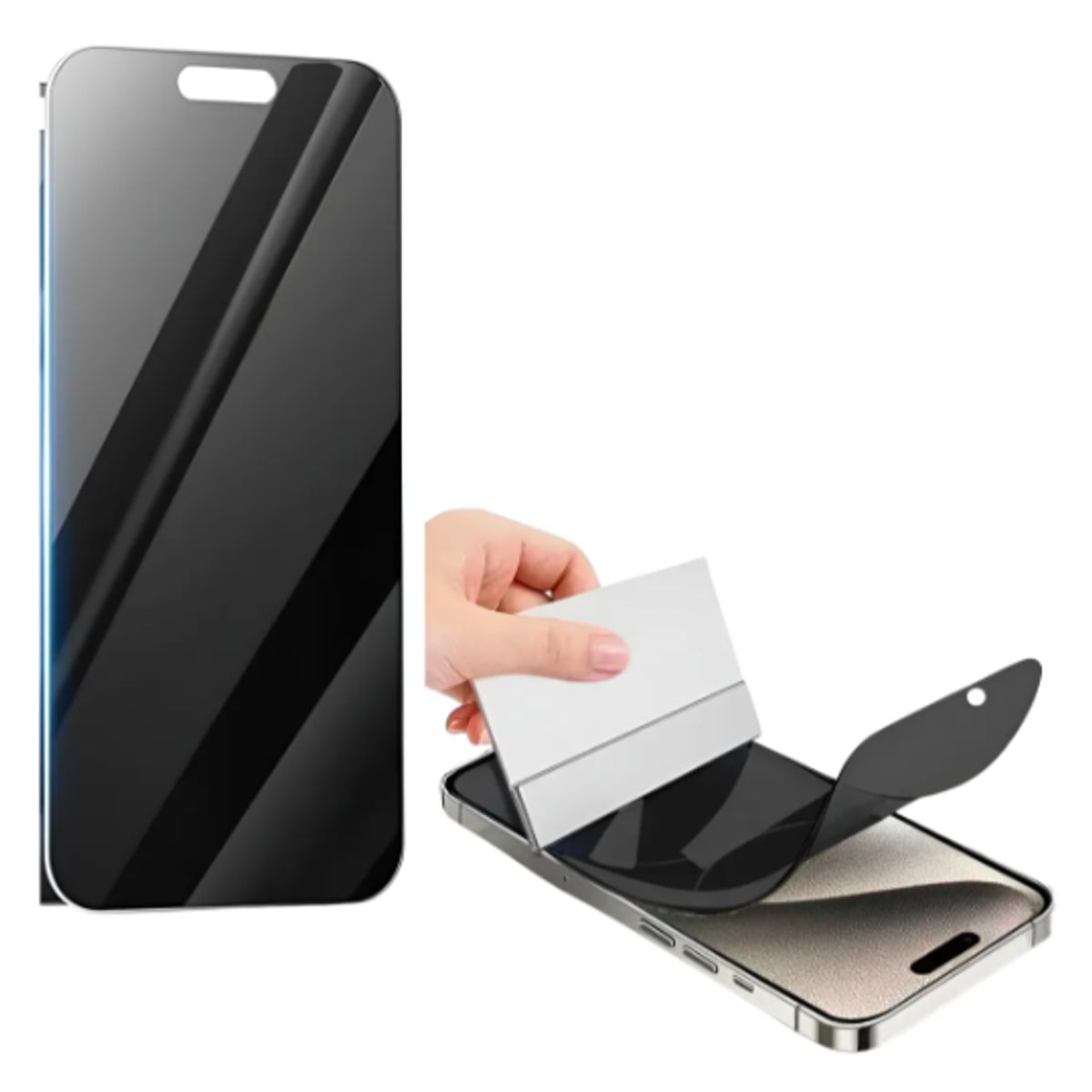 GENERICO - LAMINA DE HIDROGEL MATTE ANTIESPIA PARA IPHONE 17 PRO