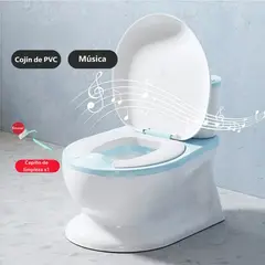 GENERICO - Bacinica Bañito Entrenador Niños Baño Asiento Acojinado 606 Azul