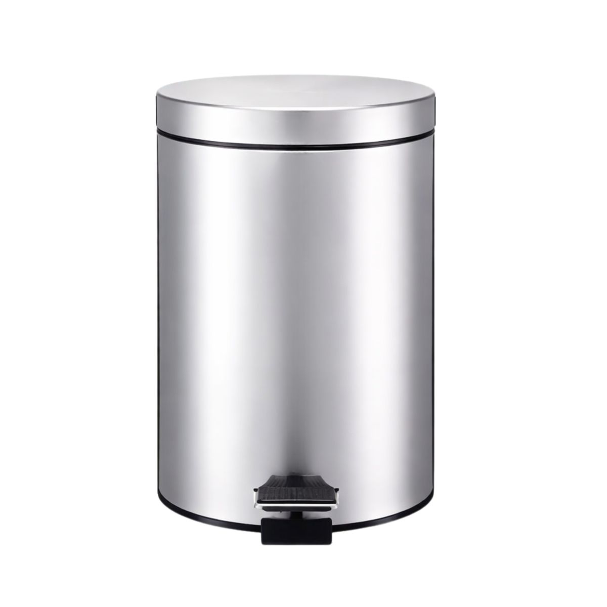 GENERICO - Basurero Con Pedal Y Cierre Suave Acero Inoxidable 12L