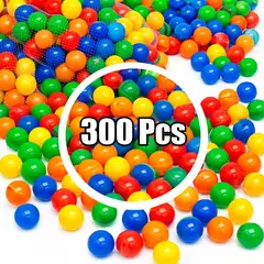 GENERICO - Pack 300 Pelotas Plásticas Para Piscina 5.5cm Mix Colores