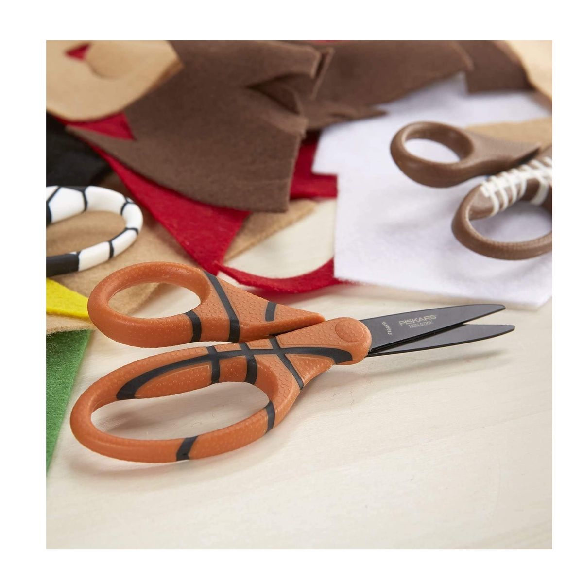 FISKARS - Tijera para niños sobre 4 años diseño Basketball
