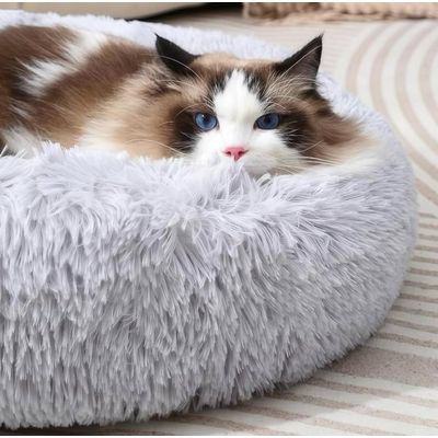 Imagen 2 del producto Camita de Felpa Antiestrés Para Mascotas Pequeñas 50cm