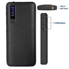 MOVI - POWER BANK 20.000 MAH CON 3 SALIDAS USB Y LINTERNA LED