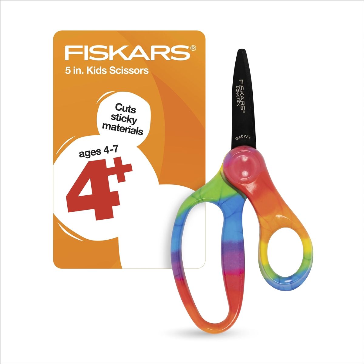 FISKARS - Tijera para niños sobre 4 años diseño Arcoiris