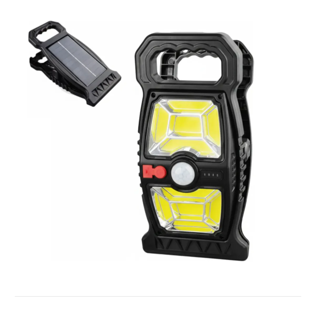 GENERICO - Lampara Solar Portatil Para Exterior Clip Pinza Con Sensor