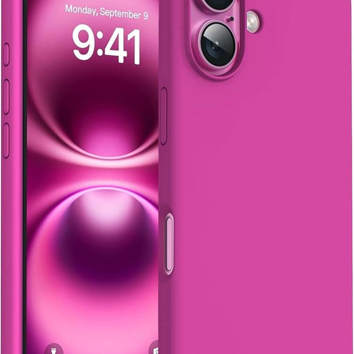 GENERICO - Carcasa De Silicona Soft Para iPhone 17 Normal  - Dark Hot Pink