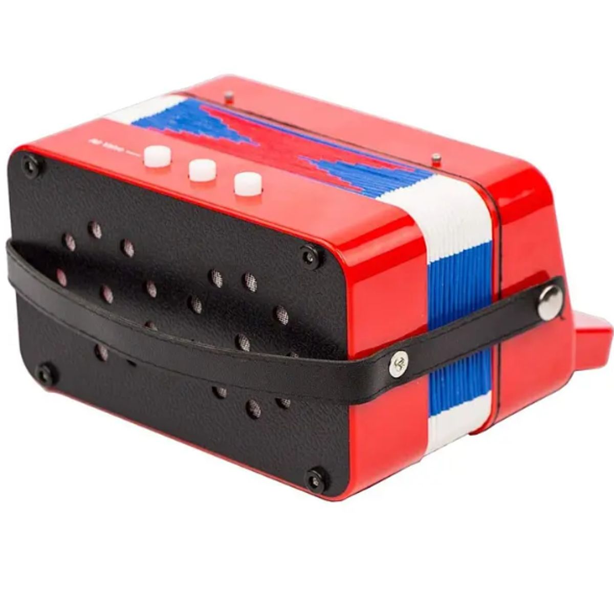 GENERICO - Acordeon Didactico Infantil 7 Notas Rojo Juguete Musical