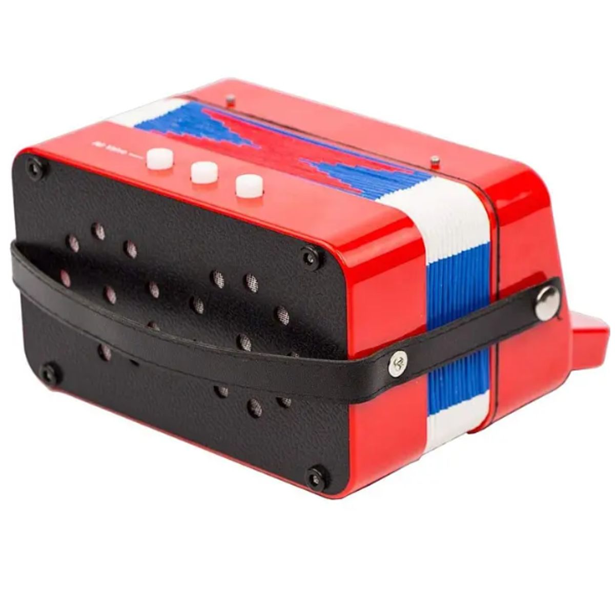 GENERICO - Acordeon Didactico Infantil 7 Notas Rojo Juguete Musical