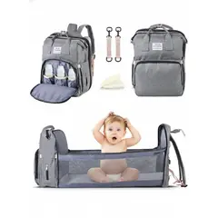 MOVI - Bolso Pañalera Multifuncional 3 en 1: Mochila, Cuna y Mudador para Bebé