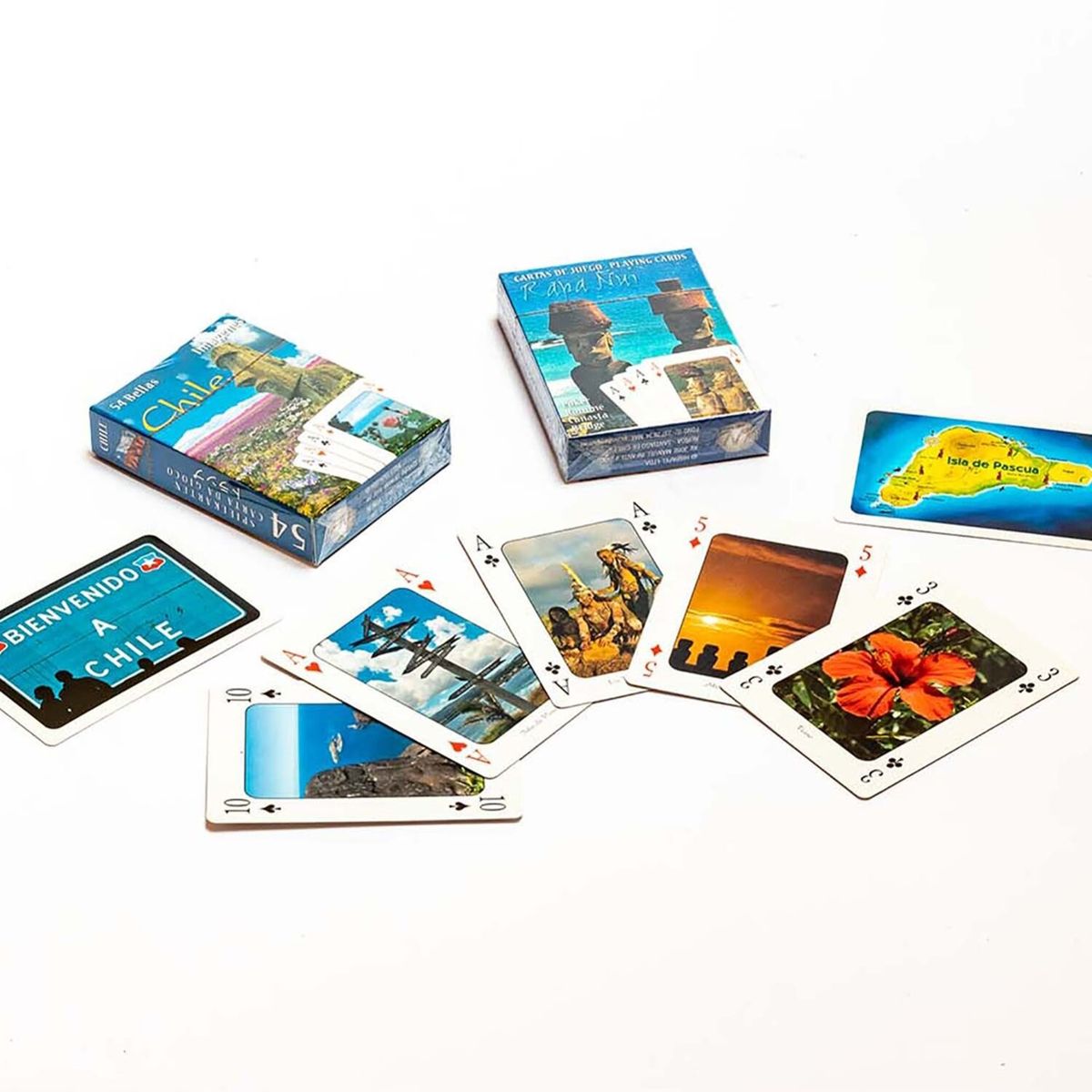 MUNDICARD - Set De Naipes Deco Diseño Rapa Nui Isla De Pascua