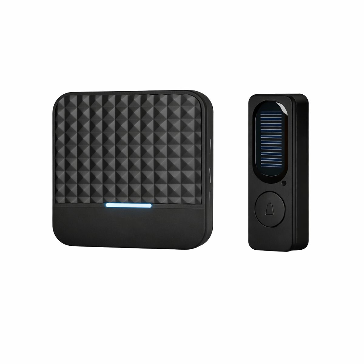 GENERICO - Timbre De Puerta Inalámbrico Solar Color Negro