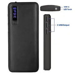 MOVI - BATERIA EXTERNA POWER BANK 20.000 MAH CON 3 SALIDAS USB Y LINTERNA LED