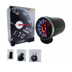 GENERICO - Tacometro Analogo De 25 Ket Cauge Para Auto Negro