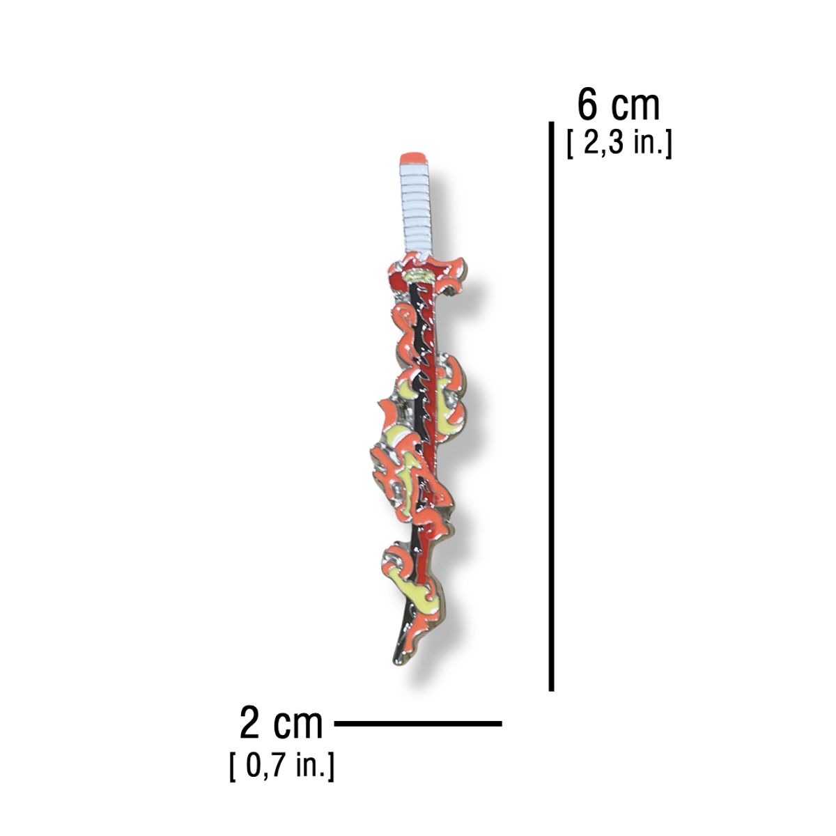 GENERICO - Pin Katana Rengoku Kyojuro - Demon Slayer Kimetsu no Yaiba