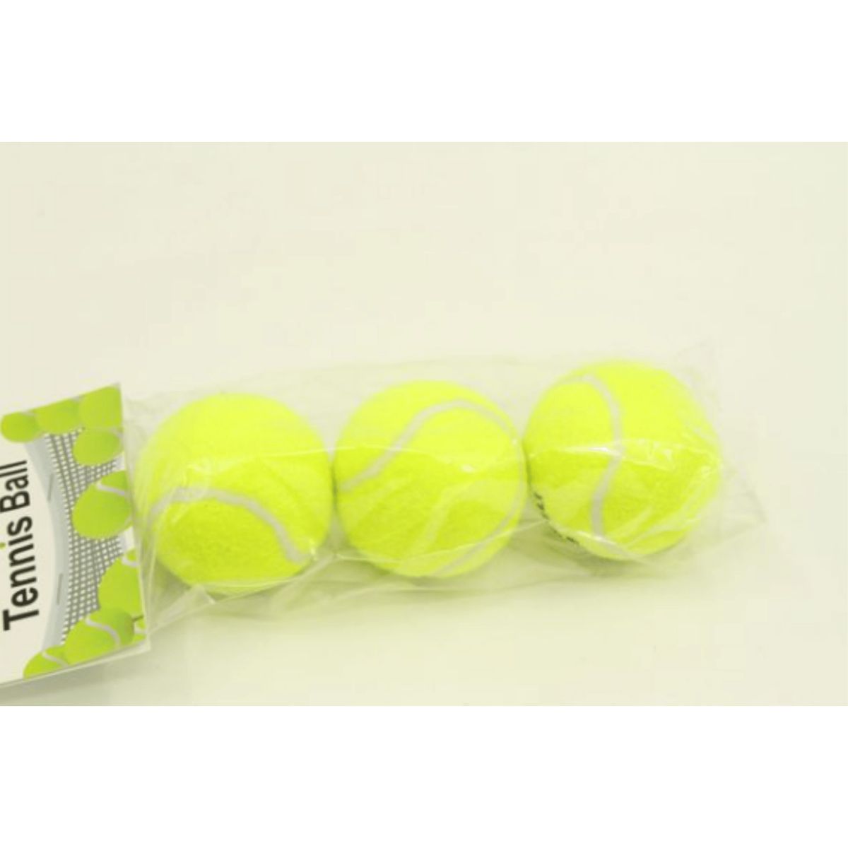 HOMESTAR - Pelotas Tenis 6.5 cm Amarillo Fluorescente Pack 3 Unidades Goma