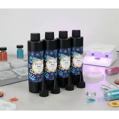 GENERICO - Resina Uv Cristal Curado Ultravioleta Bisuterías Joyas 200g