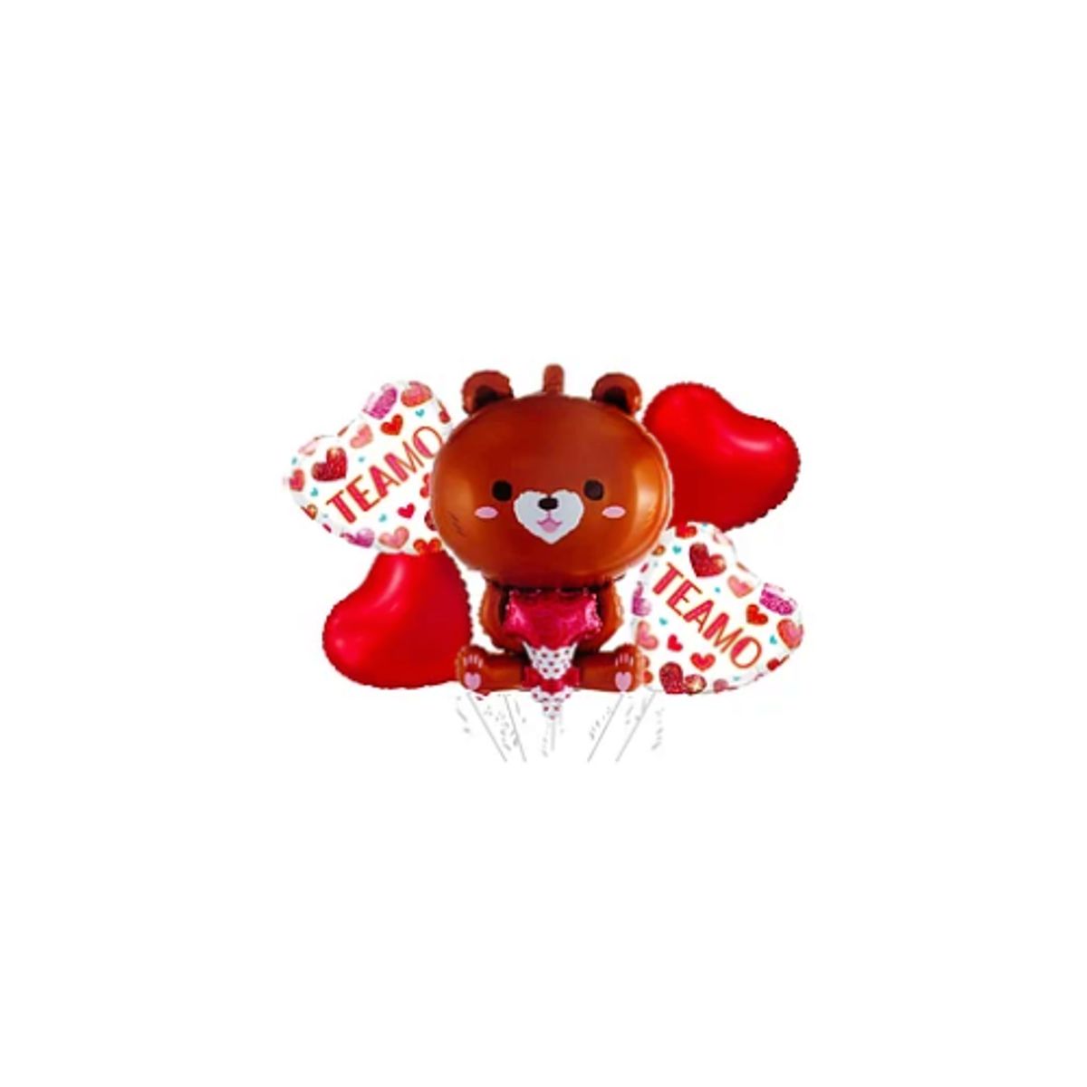GENERICO - Set de globo metálico oso de amor