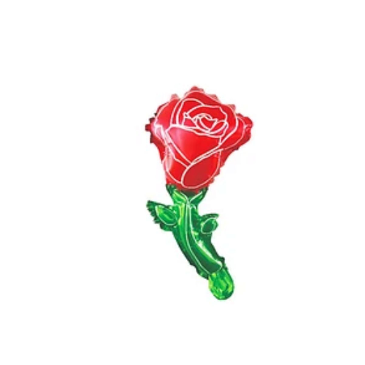 GENERICO - Globo metálico mini rosa roja