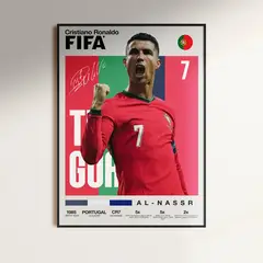 GENERICO - Cuadro Cristiano Ronaldo CR7 Leyenda Portugal + Marco