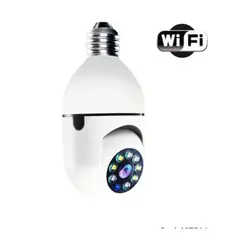 GENERICO - Camara Vigilancia IP Wifi Diseño Ampolleta Jortan Con Movimiento