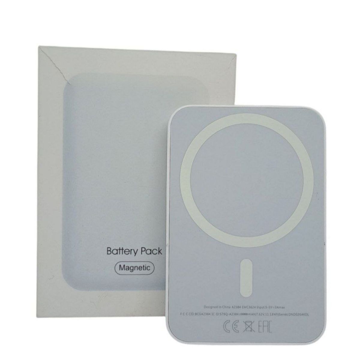 GENERICO - Cargador Magnetico Battery Pack Portatil Compatible Con iPhone Blanco