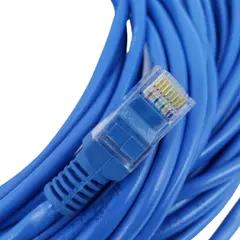 GENERICO - Cable Red Ethernet Hx 5 Metros Cat 5e Rj-45 1000 Mbps Azul Conectores