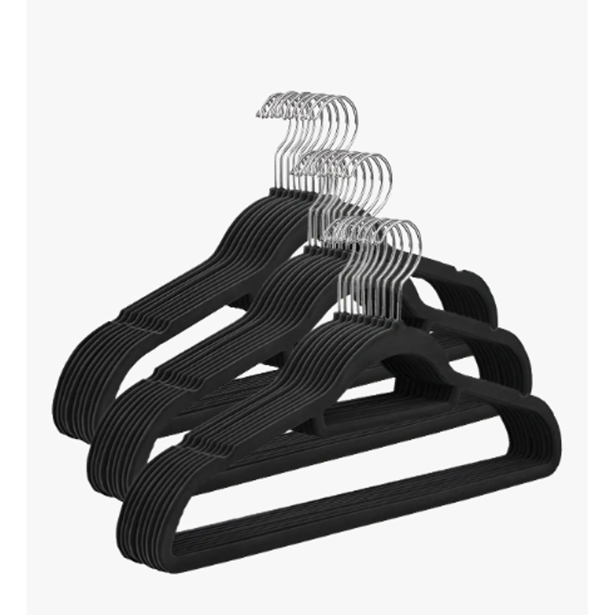 GENERICO - Colgadores De Ropa Set 30u Terciopelo Antideslizante