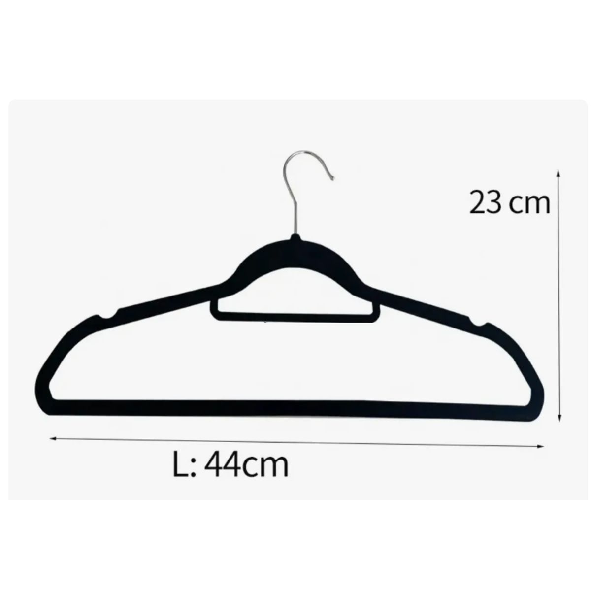GENERICO - Colgadores De Ropa Set 30u Ganchos Terciopelo Antideslizante