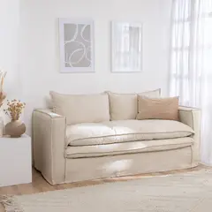 INTERMUEBLES - Sofa Pagani 190 Lino Americano Crudo