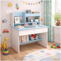 Escritorio Con Cajones Estanteria Para Libros Y Organizador infantil