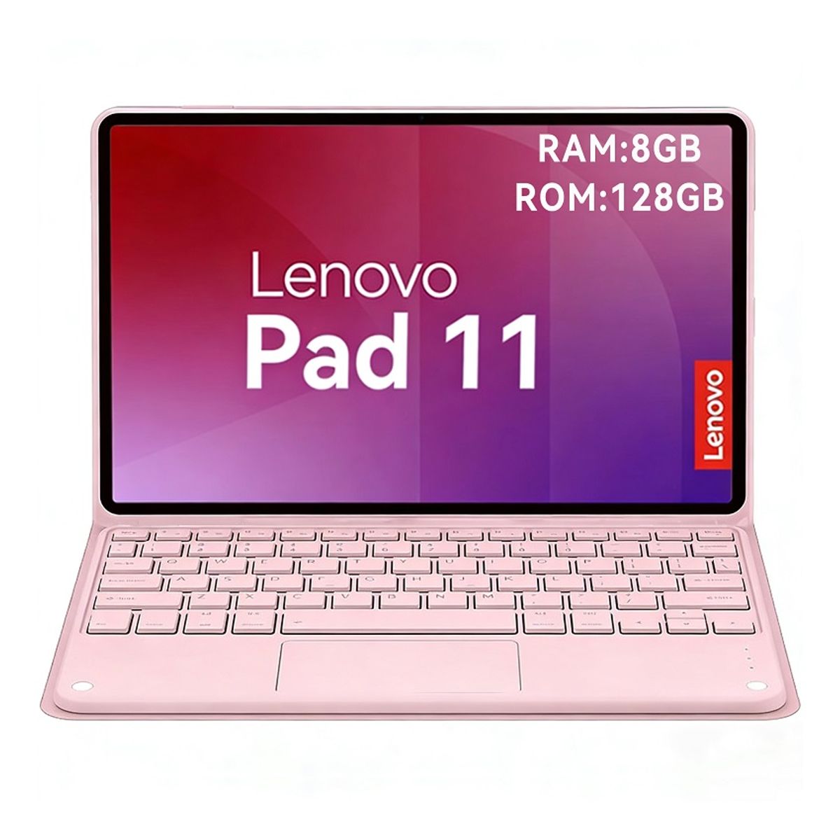 LENOVO - Tablet Lenovo Pad 11 2025 8+128GB 11" WIFI 2.5K-Gris+Teclado Rosa