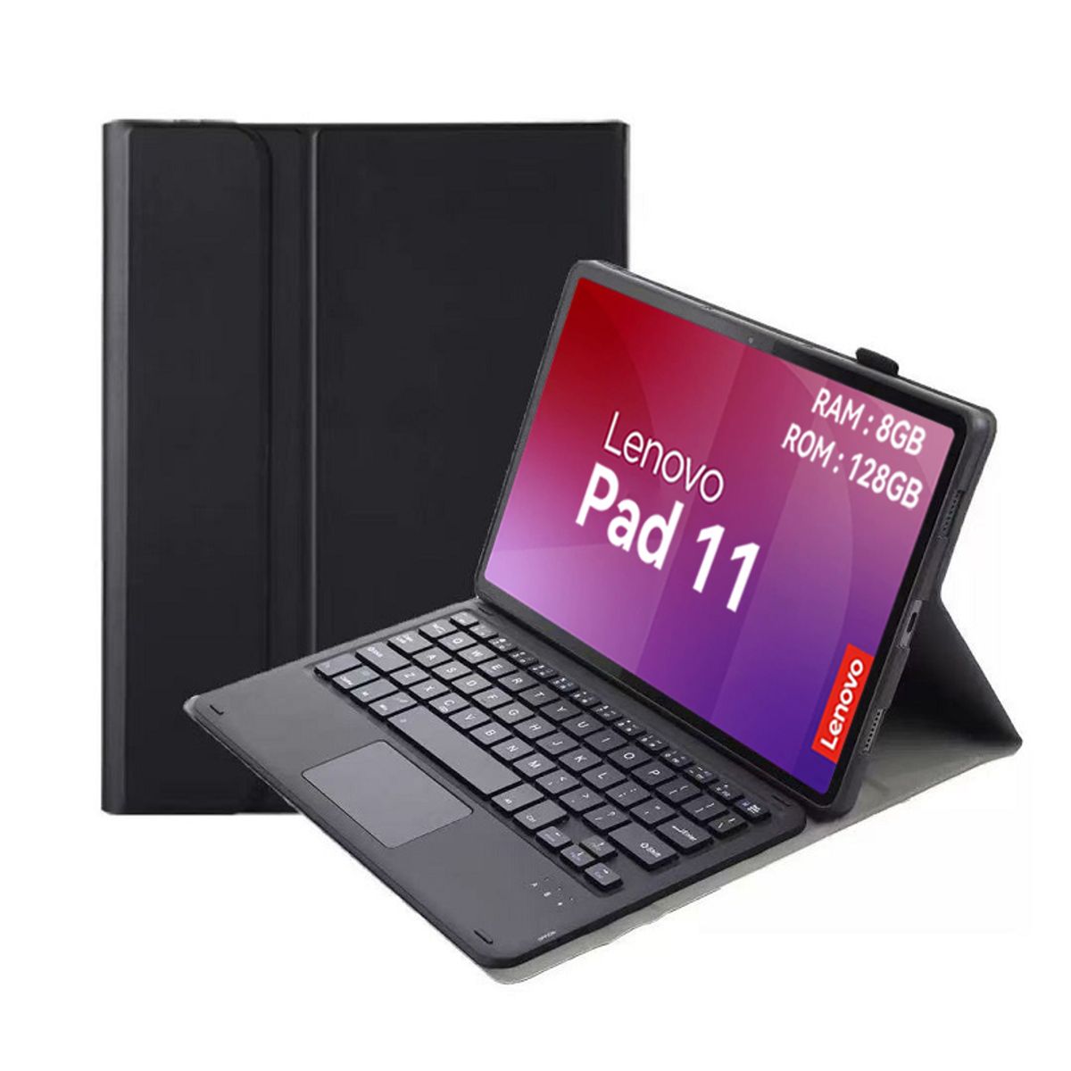 LENOVO - Tablet Lenovo Pad 11 2025 8+128GB 11" WIFI 2.5K-Azul+Teclado Negro+Lápiz táctil