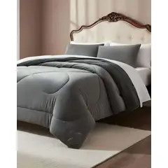 GENERICO - Cubrecama plush con chiporro Acolchado liso plaza y media