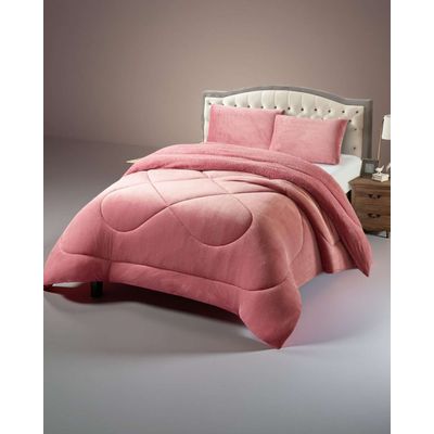 Imagen 2 del producto Cubrecama plush con chiporro Acolchado liso plaza y media