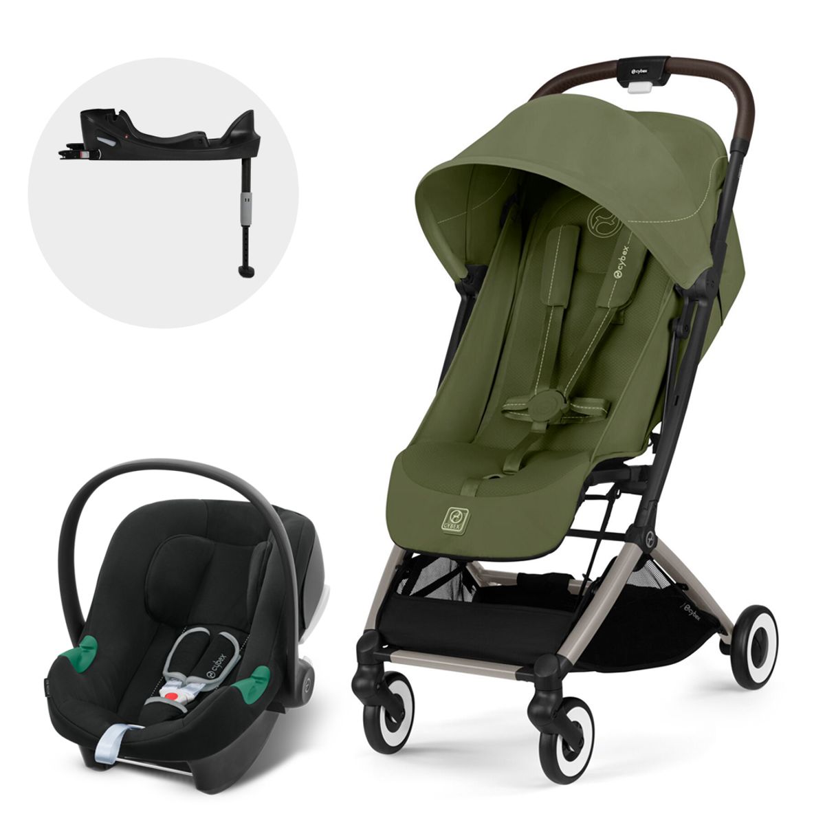 CYBEX - Coche Travel System Orfeo TPE + Aton B2 + Base