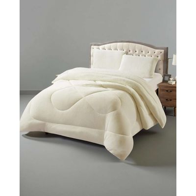 Imagen 2 del producto Cubrecama plush con chiporro Acolchado liso 2 plazas