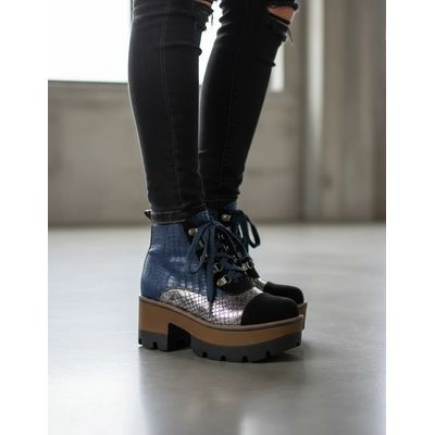 Imagen 1 del producto Botín Niña con Plataforma Azul