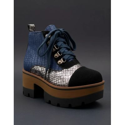 Imagen 2 del producto Botín Niña con Plataforma Azul