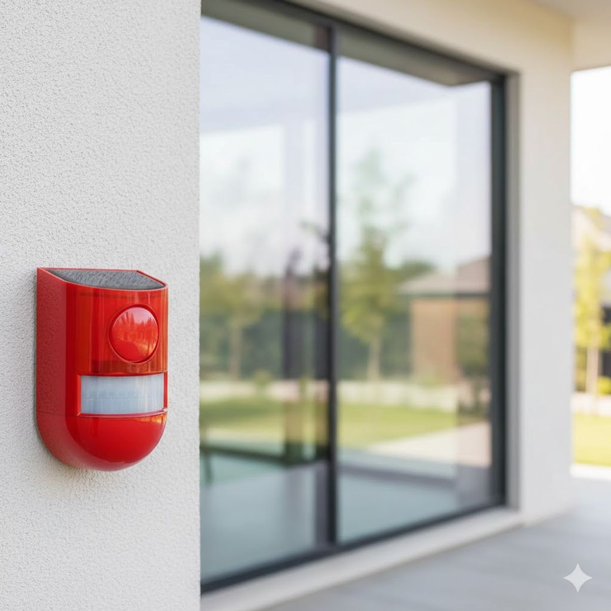 MOVI - Pack 2 Alarmas Solares Exterior Sensor Movimiento 129db Roja