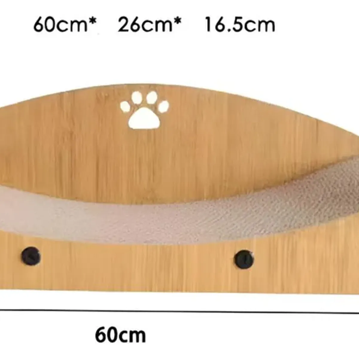 GENERICO - Rascador Cama Sofá Cartón Corrugado Para Gatos Sobre Catnip Beige - Beige