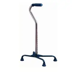 GENERICO - Bastón 4 Apoyos Mango Curvo