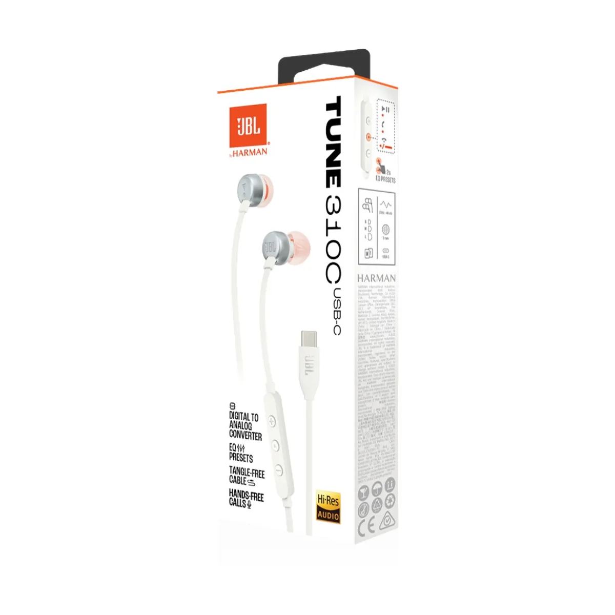 JBL - JBL T310C Audífonos In-Ear con Sonido Puro Bass