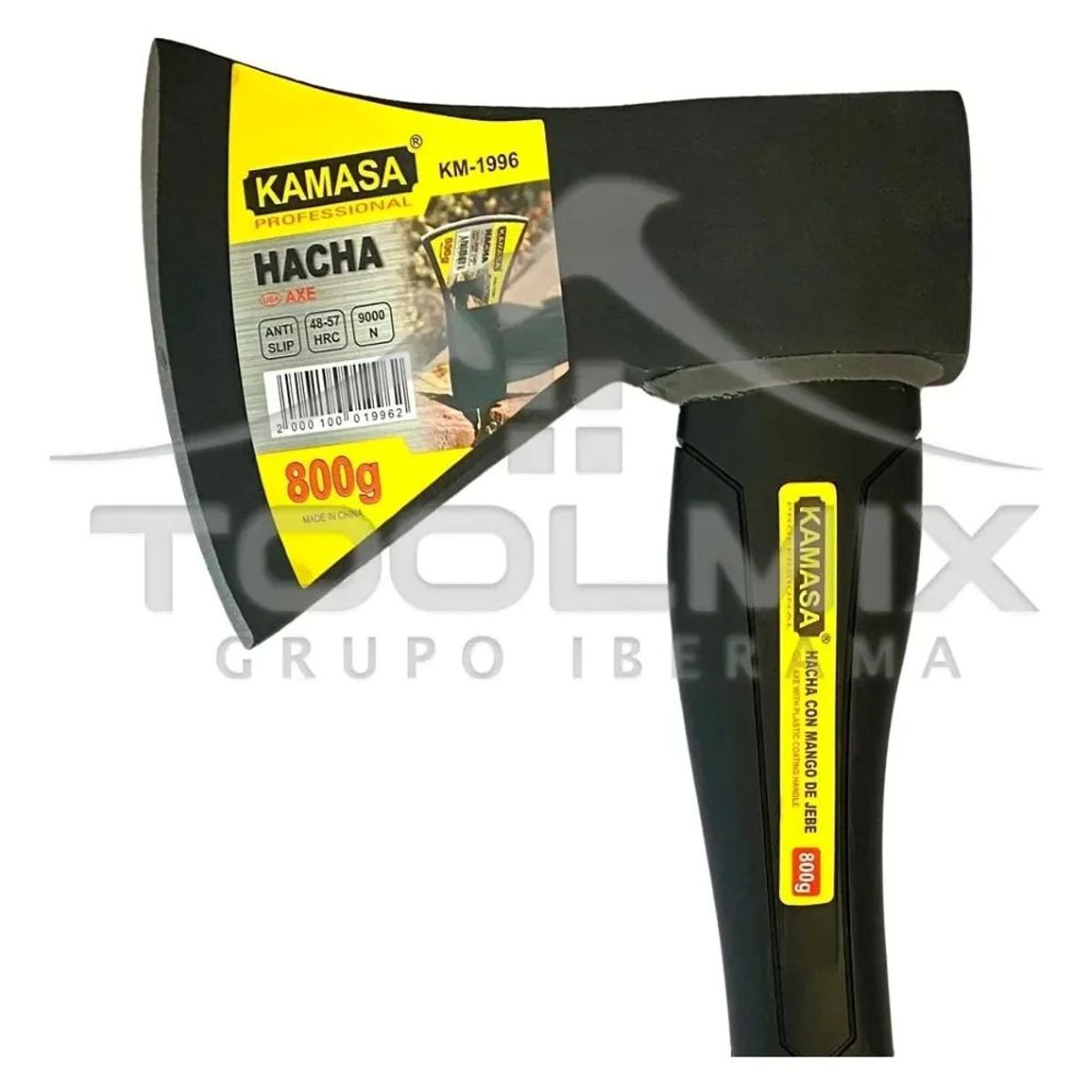 KAMASA - Hacha De Mano Profesional 800gr Con Mango De Fibra Y Goma