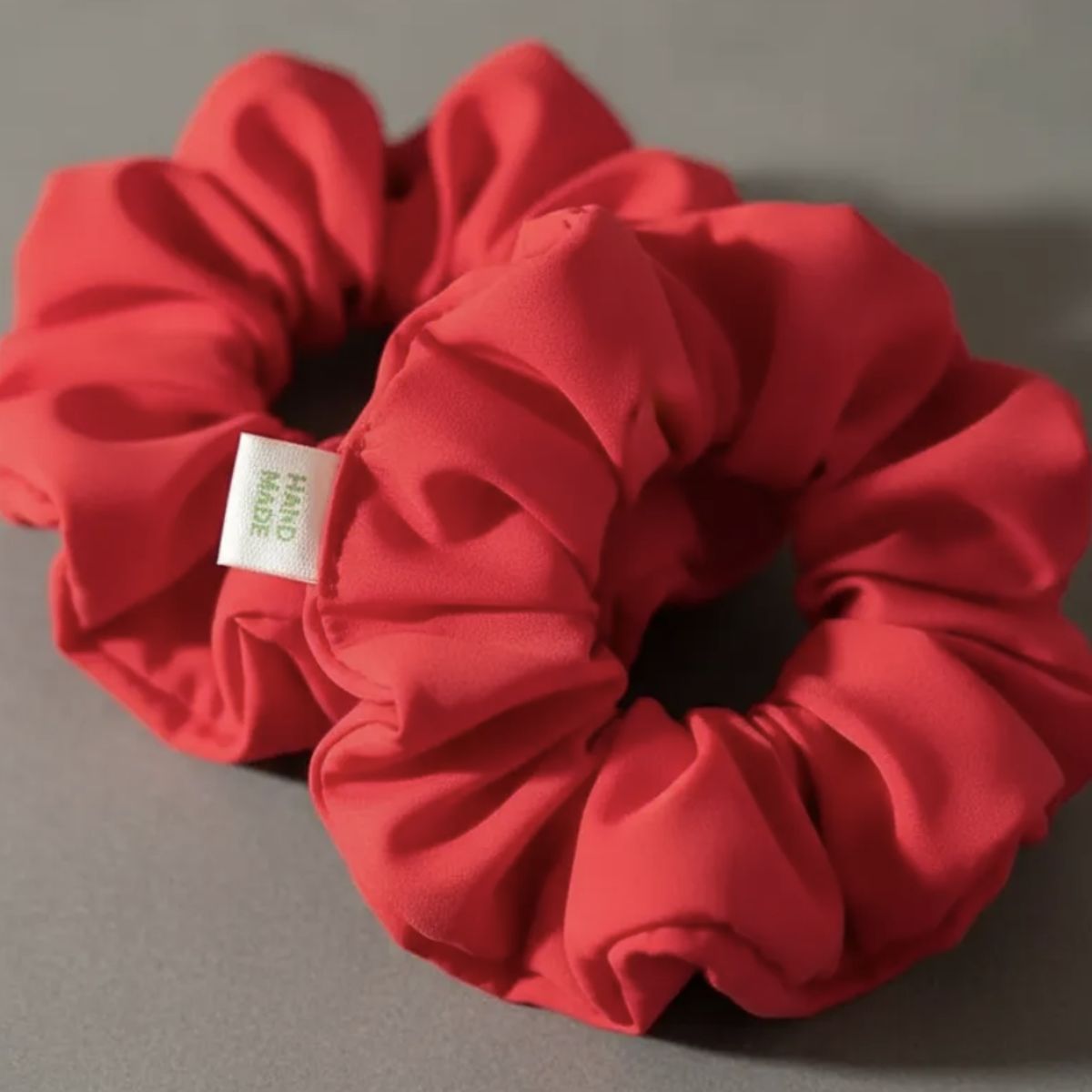 HAOKIDS - Scrunchies rojo pasión colets para cabello niña o mujer en tela poly high confección nacional