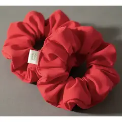 HAOKIDS - Scrunchies rojo pasión colets para cabello niña o mujer en tela poly high confección nacional