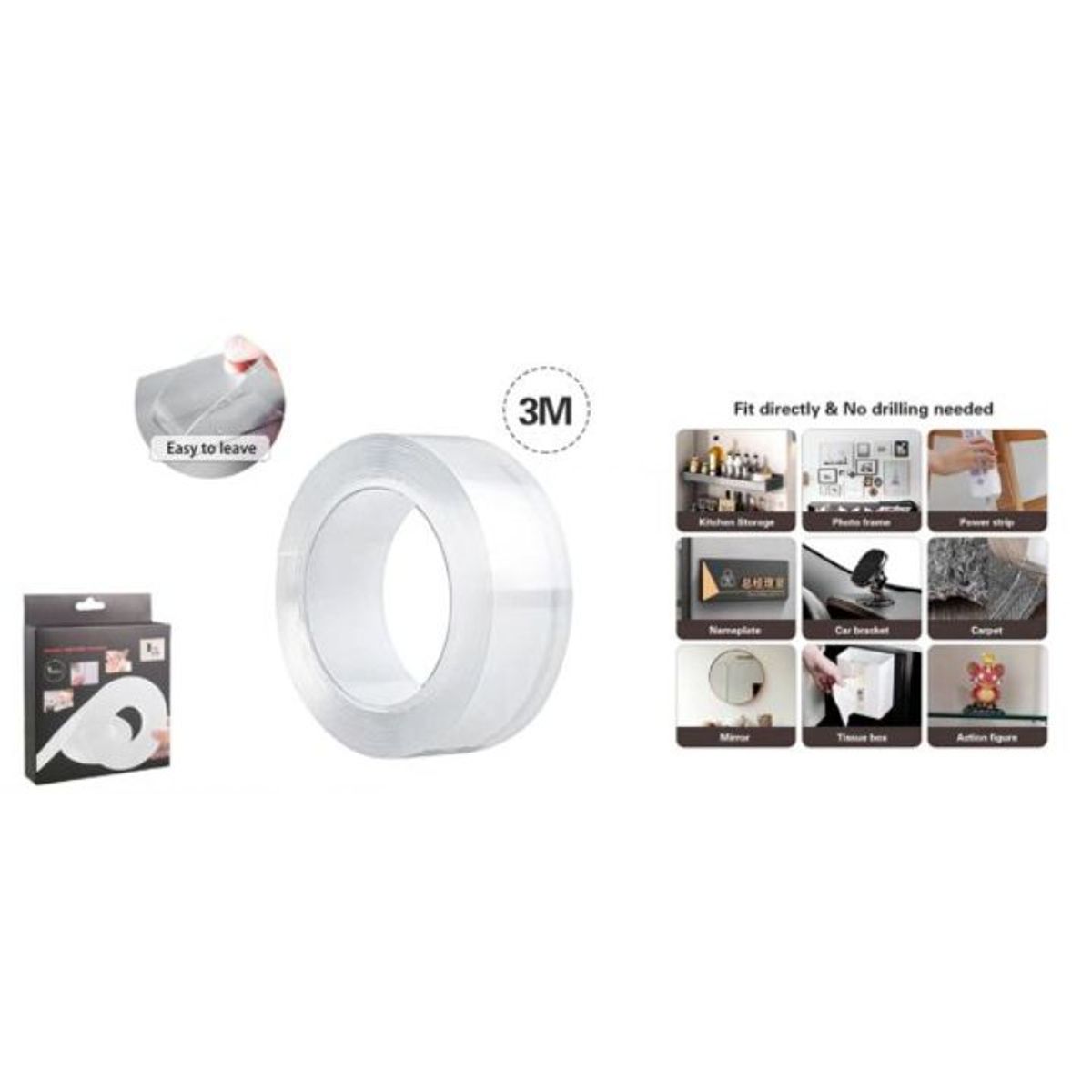 GENERICO - Cinta Nano Doble Cara 3M