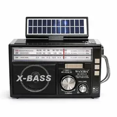 MOVI - Radio Portátil AM FM Multiuso con Linterna y Carga Solar