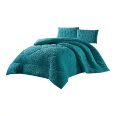 GENERICO - Cobertor De Invierno Texturizado king Turquesa