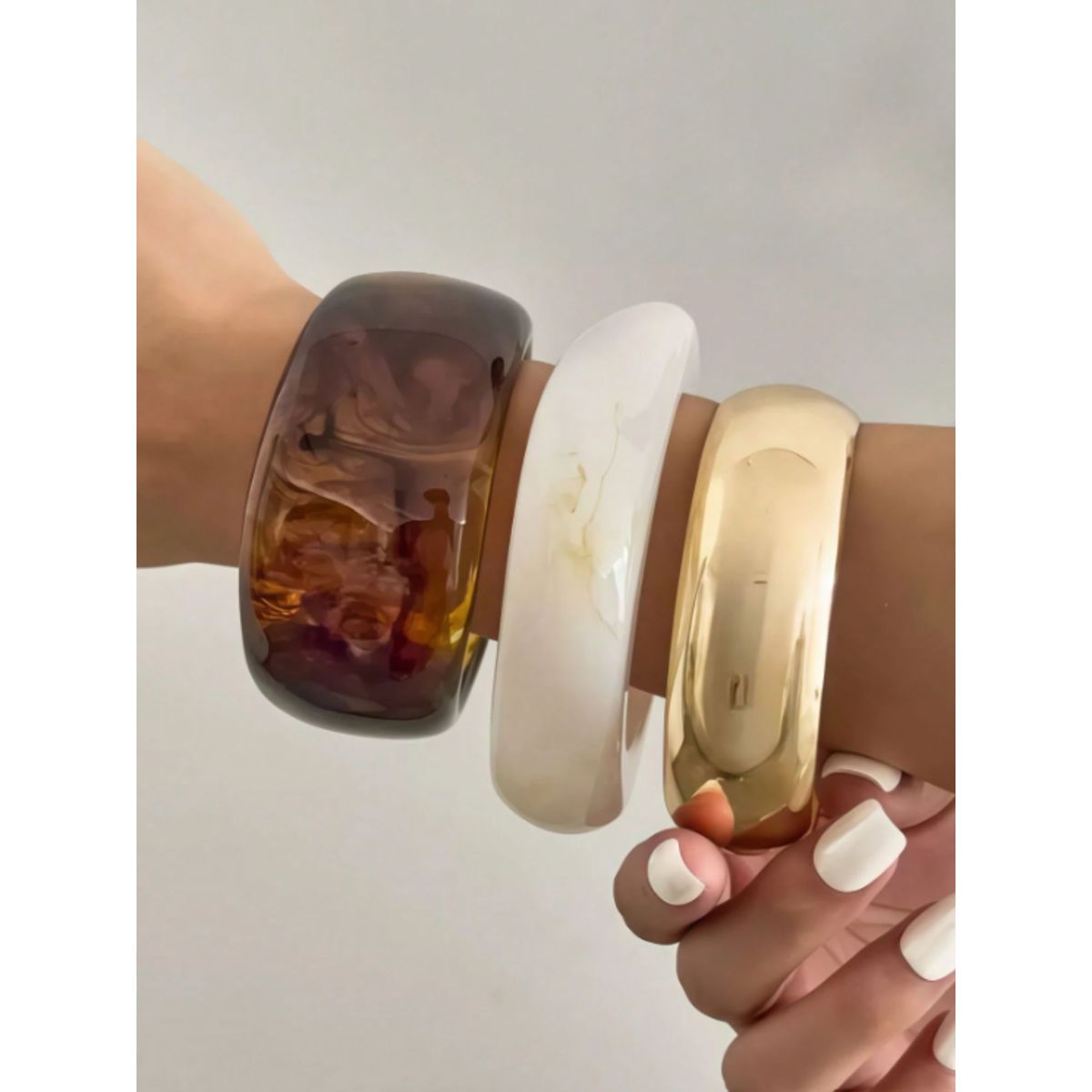 ANONIMASTORE - Set de pulseras de Resina Boho